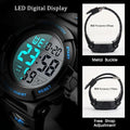 Watches for Men, LED Waterproof Digital Sports Military Tactical Watch
