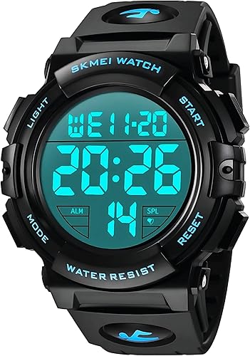 Watches for Men, LED Waterproof Digital Sports Military Tactical Watch