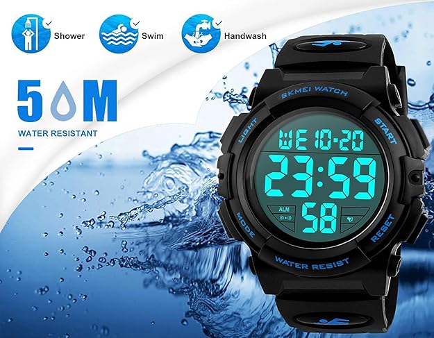 Watches for Men, LED Waterproof Digital Sports Military Tactical Watch